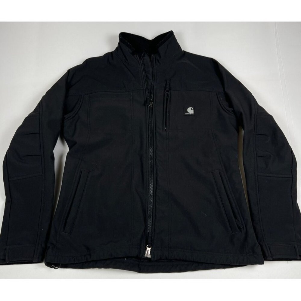Carhartt Women Medium WJ176 BLK Black Shoreline Softshell Jacket Workwear